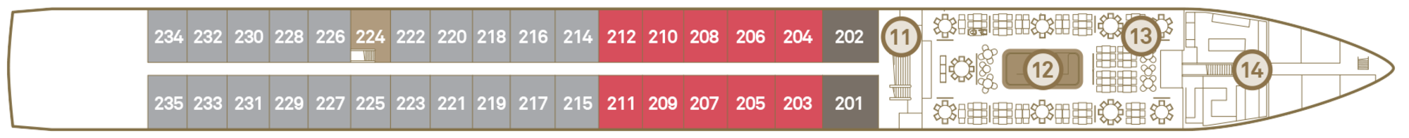 Sapphire Deck plan
